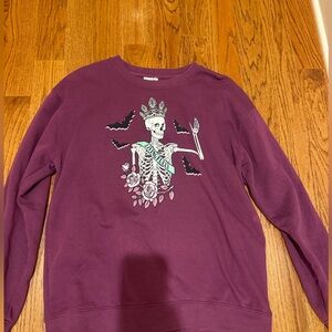 Living Fully Co Queen of Halloween Sweatshirt